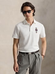 Ralph Lauren White RLX Airtech Pique Polo Shirt - Image 1 of 6
