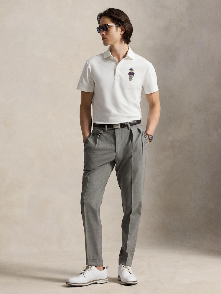 Ralph Lauren White RLX Airtech Pique Polo Shirt - Image 2 of 6