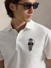 Ralph Lauren White RLX Airtech Pique Polo Shirt - Image 4 of 6