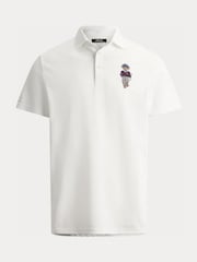 Ralph Lauren White RLX Airtech Pique Polo Shirt - Image 6 of 6