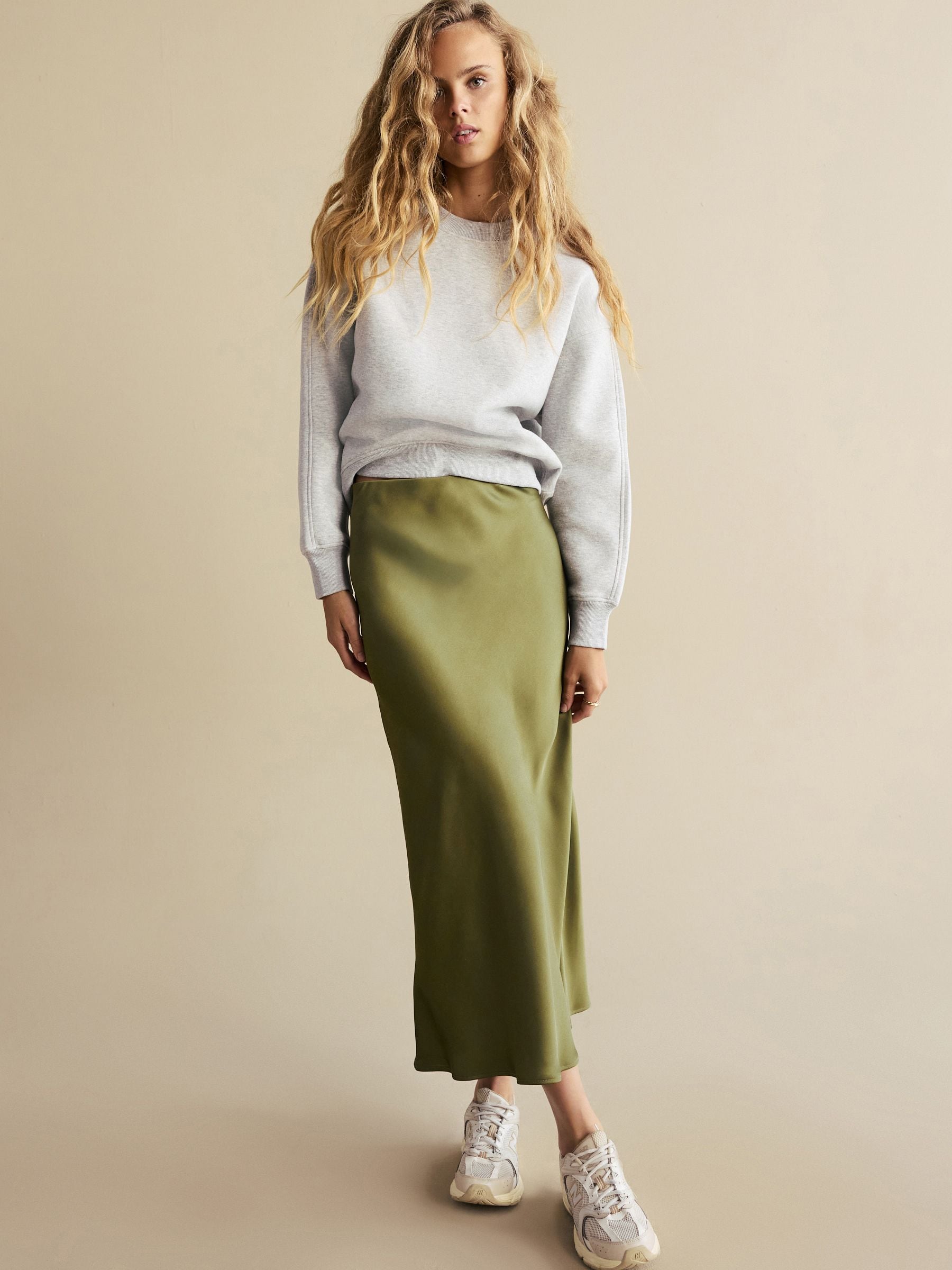 Satin midi skirt nz new arrivals