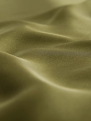 Khaki Green Satin Midi Skirt - Image 8 of 8