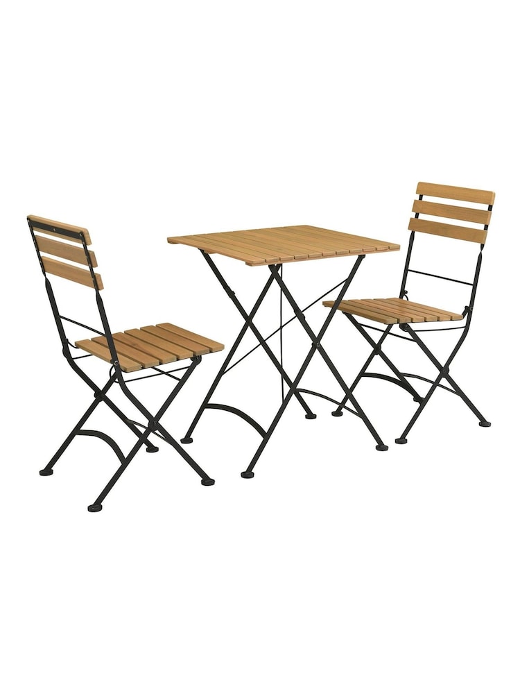 Cotswold Company Black Folding Garden Bistro Set - Image 2 of 5