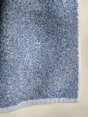 Blue Textured 100% Cotton Towel - Image 4 of 5
