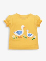 JoJo Maman Bébé Blue 2-Pack Kids' Duck Jersey Pyjamas - Image 2 of 7