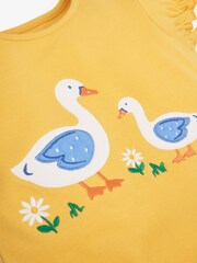 JoJo Maman Bébé Blue 2-Pack Kids' Duck Jersey Pyjamas - Image 6 of 7