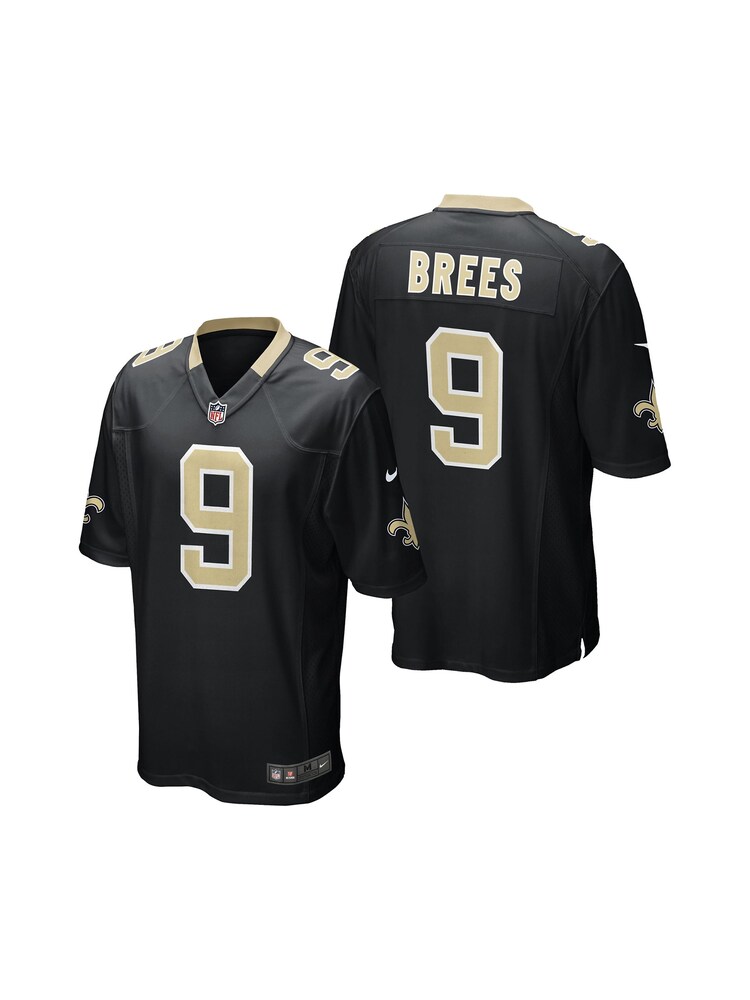 Nike Black NFL New Orleans Saints Home Game Jersey - Drew Brees - Image 1 of 1 Nike Black NFL New Orleans Saints Home Game Jersey - Drew Brees - Image 1 of 1