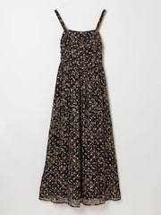 FatFace Mischa Black Metallic Spot Dress - Image 6 of 6