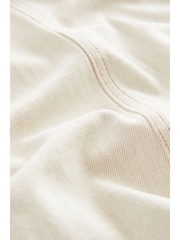 Ecru Beige Denim 100% Cotton Midi Skirt - Image 7 of 7