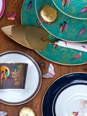 Portmeirion White Sara Miller Cake Slice - Image 1 of 4