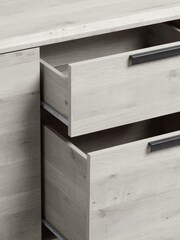 Grey Bronx Oak Effect Sideboard - Image 9 of 10