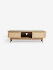 MADE.COM Oak Effect 1 Pavia Rattan Wide Up to 50 Inch TV Unit - Image 5 of 5
