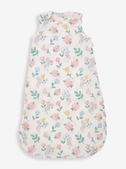 JoJo Maman Bébé Pink Mouse Floral Print 1 Tog Baby Sheet Sleeping Bag - Image 3 of 4