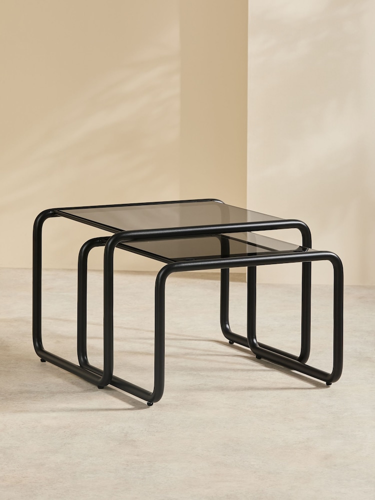MADE.COM Black Dunston Coffee Nest - Image 2 of 4