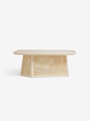 MADE.COM Ecru White Luca Cane Coffee Table - Image 6 of 6