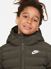 Nike Green Synthetic Fill Hooded Jacket - Image 4 of 6