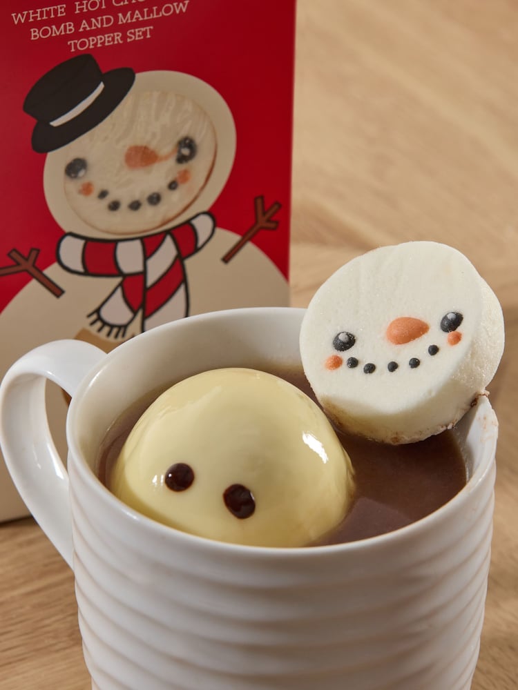 Christmas White Hot Chocolate Bomb and Mallow Topper - Image 2 of 4