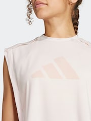 adidas Pink Power Big Logo Tank Top - Image 4 of 6