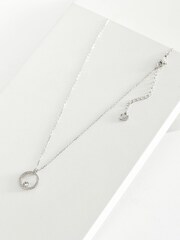 Swarovski Silver Creativity Circle Pierced Necklaces - Image 5 of 5