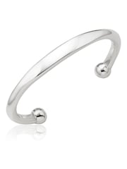 Beaverbrooks Sterling Silver Torque ID Bangle - Image 2 of 4