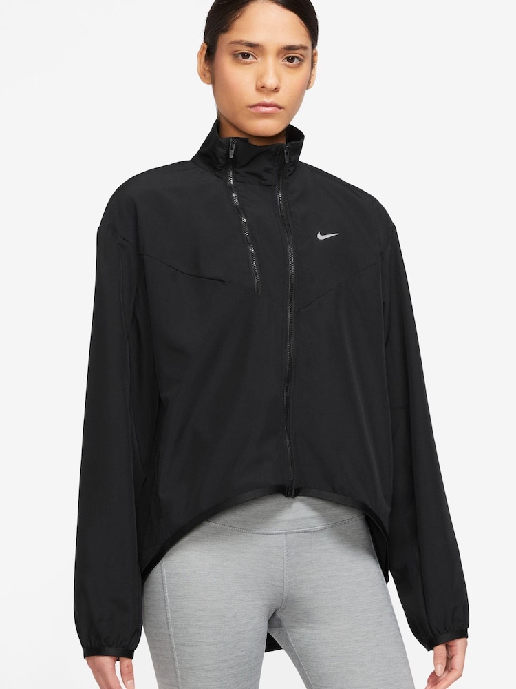 Nike Black Dri-FIT Swoosh Running Jacket - Image 1 of 4