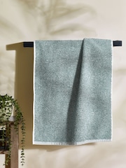 Green Textured 100% Cotton Towel - Image 2 of 7