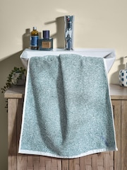 Green Textured 100% Cotton Towel - Image 4 of 7