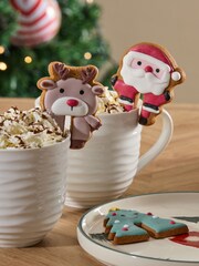 Christmas Santa and Friends Biscuit Mug Huggers Set of 3 - Image 1 of 4