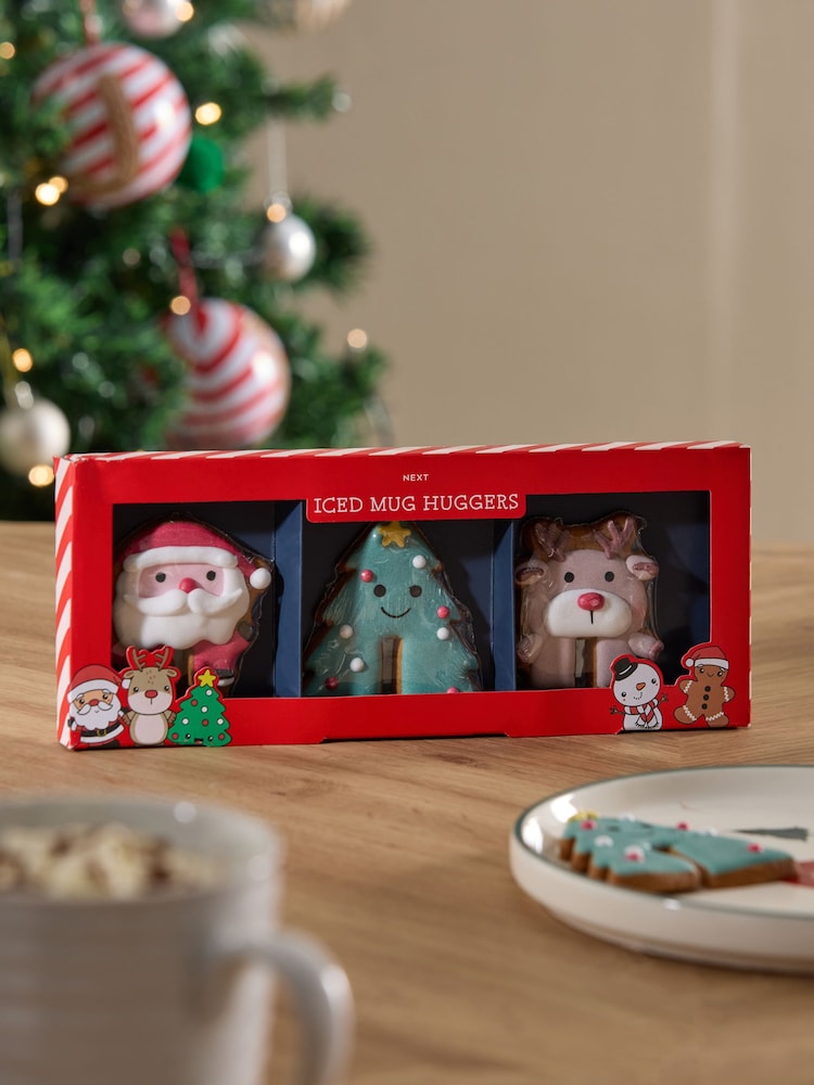 Christmas Santa and Friends Biscuit Mug Huggers Set of 3 - Image 2 of 4