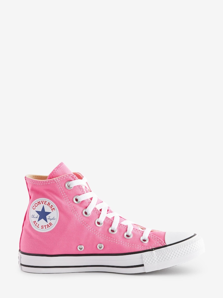 Converse Pink Chuck Taylor All Star Trainers - Image 1 of 6