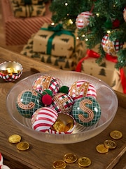 Christmas Monogram Bauble with Chocolate Coins - Image 1 of 5