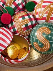 Christmas Monogram Bauble with Chocolate Coins - Image 3 of 5