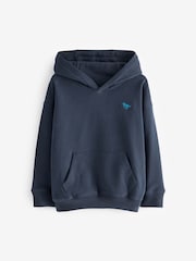 Navy Blue Soft Touch Jersey Hoodie (3mths-7yrs) - Image 1 of 3