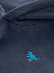 Navy Blue Soft Touch Jersey Hoodie (3mths-7yrs) - Image 3 of 3