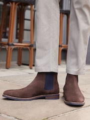 Brown Leather Chelsea Boots - Image 2 of 9