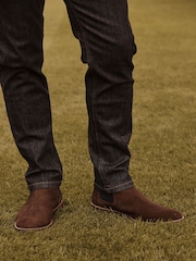 Brown Leather Chelsea Boots - Image 4 of 9