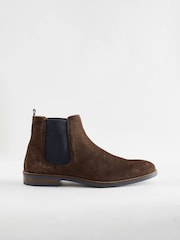 Brown Leather Chelsea Boots - Image 6 of 9