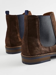 Brown Leather Chelsea Boots - Image 8 of 9
