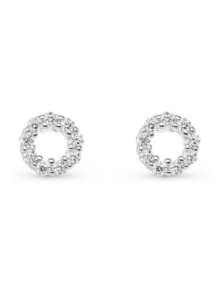 Beaverbrooks Cubic Zirconia Circle Stud Earrings - Image 1 of 4