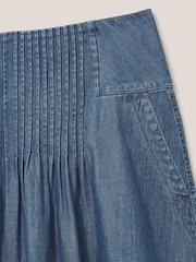 White Stuff Blue Charlotte Denim Midi Skirt - Image 8 of 8
