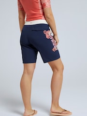 Animal Blue Light Womens Nora Classic Quick Drying Board Shorts - Image 4 of 7
