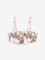 B By Ted Baker Ruffle Bandeau White Bikini Top - Image 5 of 5