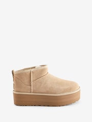 UGG Natural Classic Ultra Mini Platform Boots - Image 1 of 5
