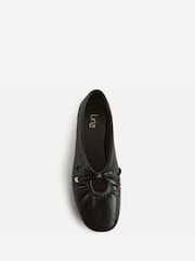 Linzi Black Arlo Ballet Pumps with Bow Detail - Image 4 of 5