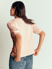 Boden Cream Puff Sleeve Cotton Cardigan - Image 2 of 6