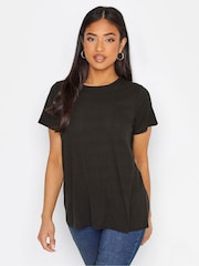 PixieGirl Petite Green Short Sleeve Ribbed Swing Top 2 Pack - Image 3 of 5