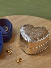Estella Bartlett Gold Mini Heart Shape Jewellery Box - Image 1 of 3
