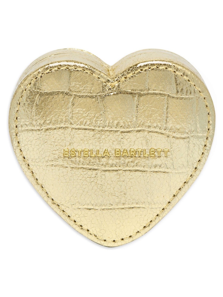 Estella Bartlett Gold Mini Heart Shape Jewellery Box - Image 2 of 3