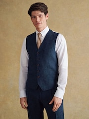 Barbour® Blue Donegal Waistcoat - Image 1 of 13