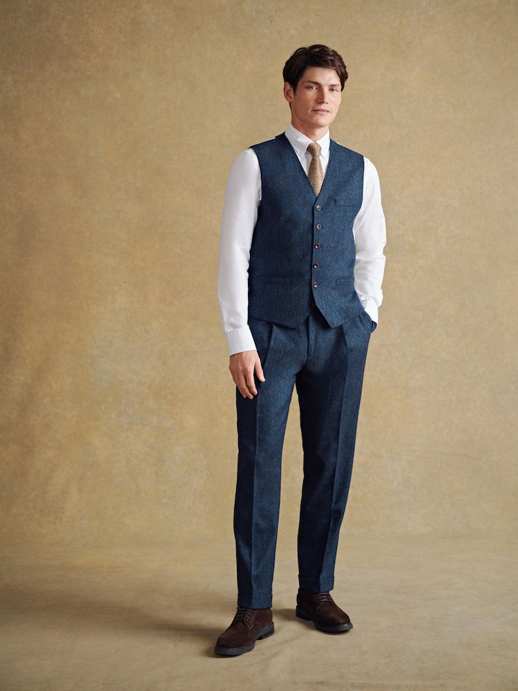 Barbour® Blue Donegal Waistcoat - Image 2 of 13